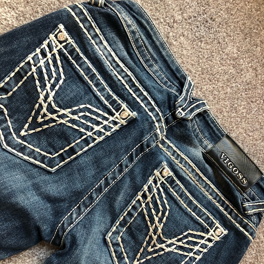 Vintage VIGOSS 👖! Style flare with rhinestones